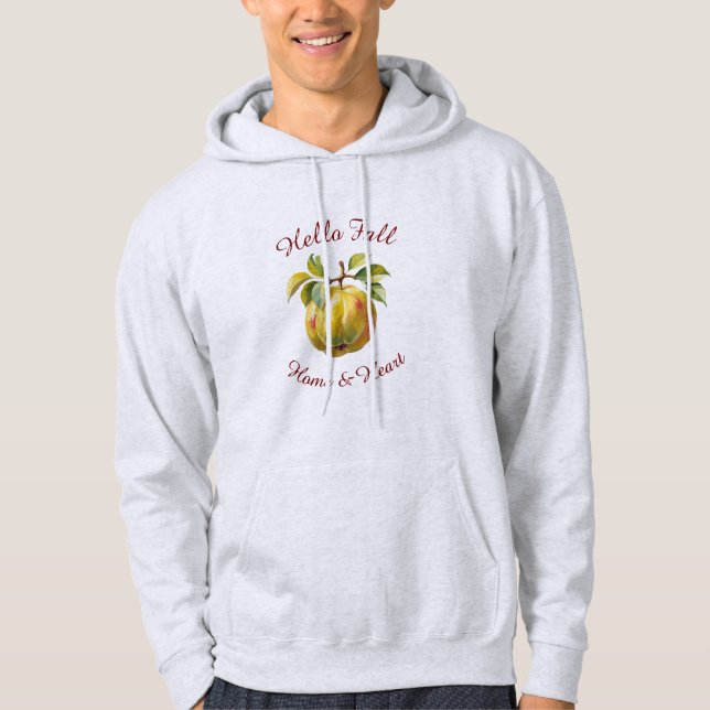 Sudadera Obtención de otoño de arte de frutas con texto Per (Anverso)