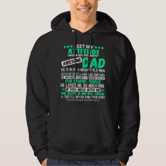 Sudadera Obtengo Mi Actitud De Mi Impresionante Padre Graci