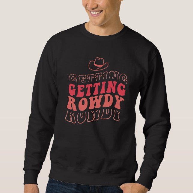Sudadera Obteniendo Alboroto Casándose Fiesta de Soltera M (Anverso)
