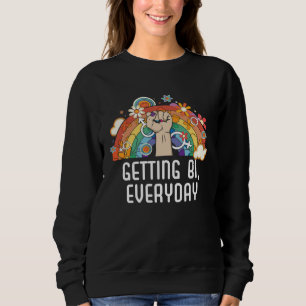 Sudadera Obteniendo Bi Todos los Días Bisexual Arcoíris Org