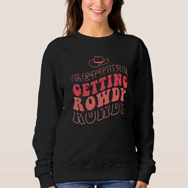 Sudadera Obteniendo Desmelenado Casado Fiesta de Despedida  (Anverso)