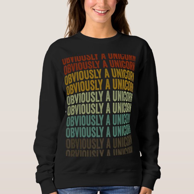 Sudadera Obviamente Un Unicornio (Anverso)