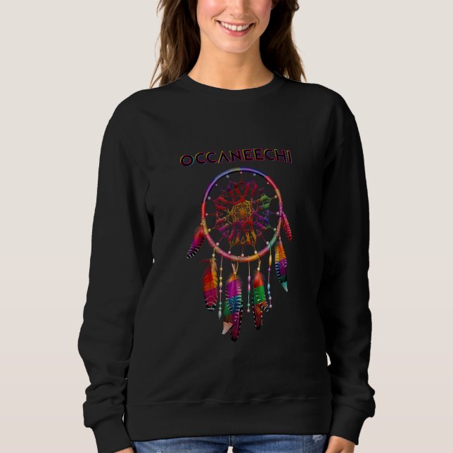 Sudadera Occaneechi nativo americano indio colorido Dreamca (Anverso)