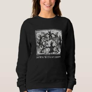 Sudadera Occulen con mi demonio, Punk gótico de terror Witc
