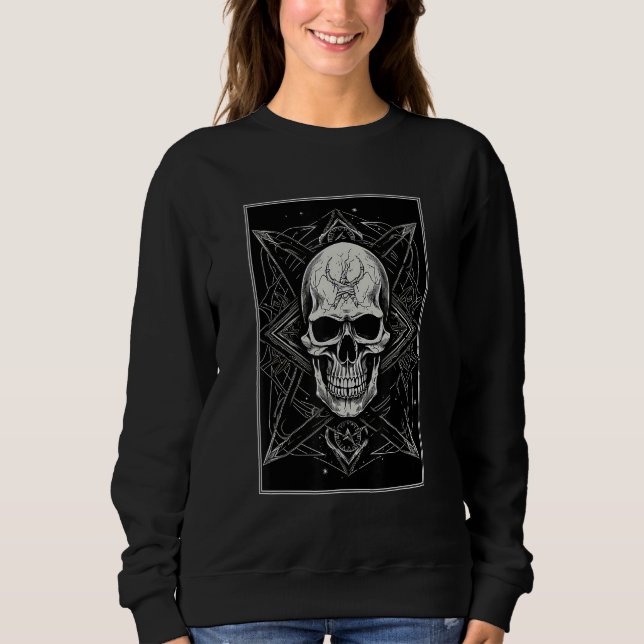 Sudadera Occult Dark Grunge Goth Occult Gothic Aesthetic Em (Anverso)