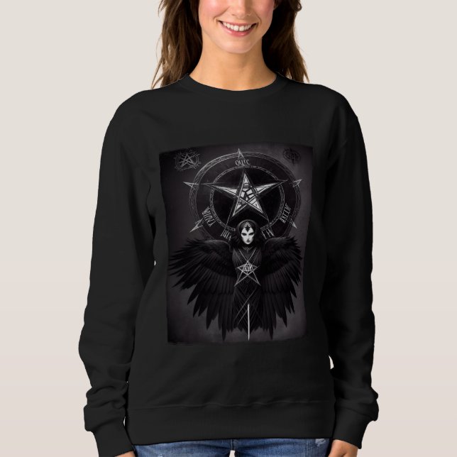 Sudadera Occult Emo Raven Witchy Goth Aesthetic Grunge Dark (Anverso)