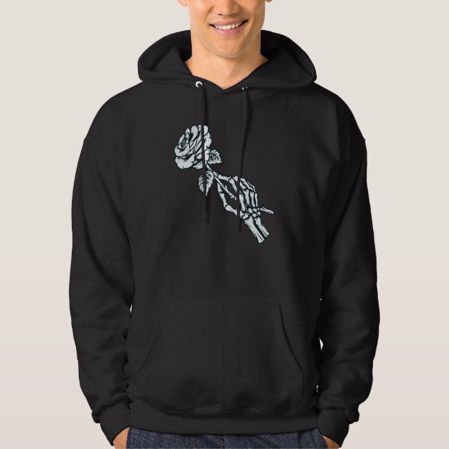 Sudadera Occult Magic Rose Skeleton Hand (Anverso)