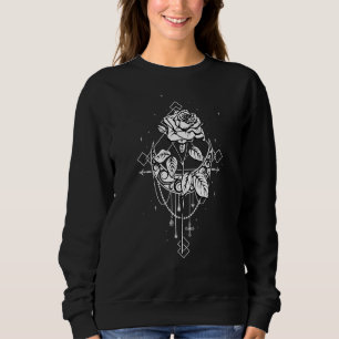Sudadera Occult Moon Rosa Mujer Gótica Wicca