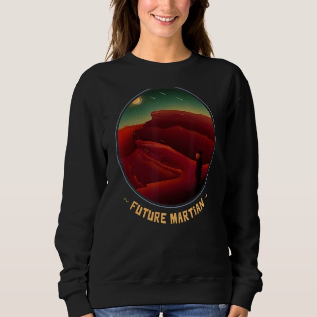 Sudadera Occupy Mars Future Marte Explorer Rocket To Out (Anverso)