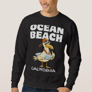 Sudadera OCEAN BEACH CALIFORNIA Surf Vintage Sunset Surfing
