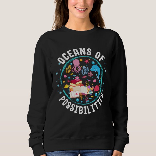 Sudadera Ocean Creatures Summer Reading Possibilities Libra (Anverso)