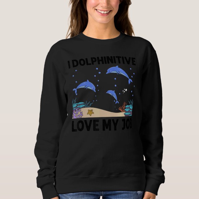 Sudadera Ocean Scientist for Marine Science and Dolphin Des (Anverso)