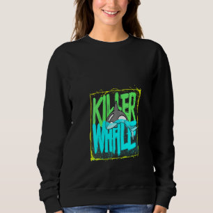 Sudadera Océano ballena asesina para mujeres orcas V-Cuello