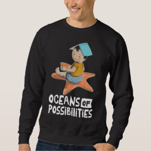 Sudadera Océanos De Posibilidades De Pescado Animal Mar Rea