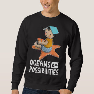 Sudadera Océanos De Posibilidades De Pescado Animal Mar Rea