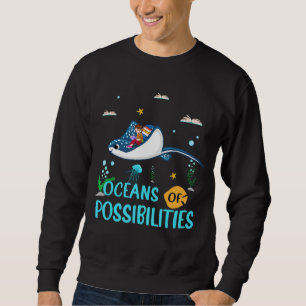 Sudadera Océanos Manta Ray De Posibilidades Lectura De Vera