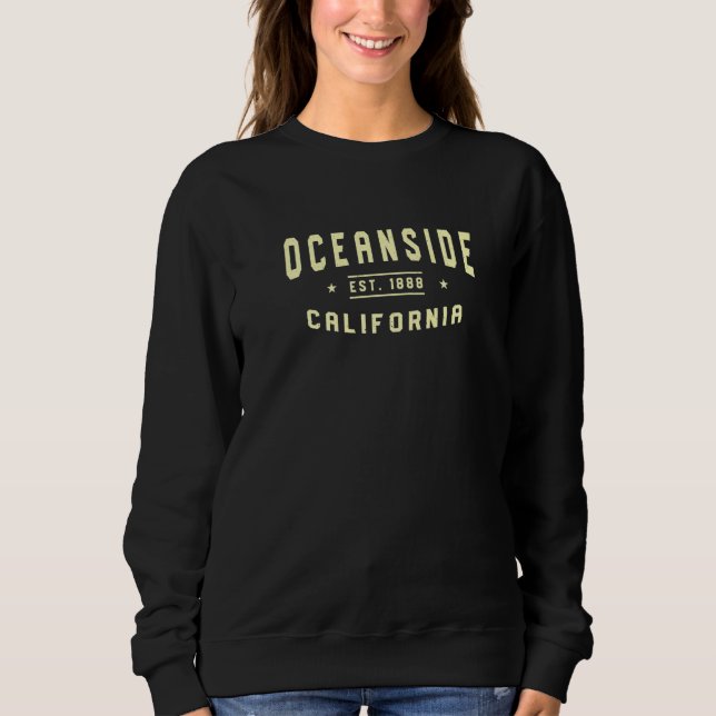Sudadera Oceanside California 1888 Ca American Oceansider U (Anverso)