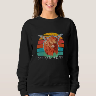 Sudadera Och Aye The Moo Retro Vintage Scotland Co