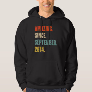 Sudadera Ocho años asombroso desde el 2 de setiembre