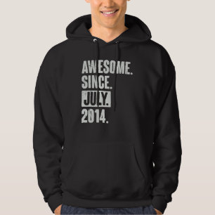 Sudadera Ocho años de edad increíble desde julio de 2014