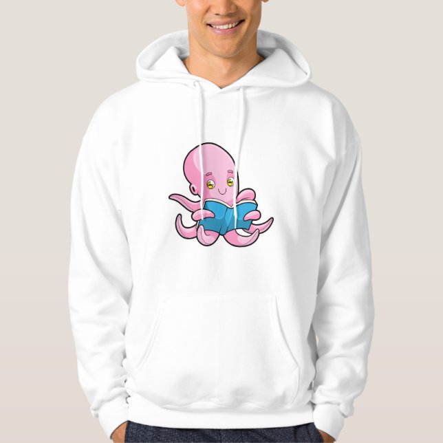 Sudadera Octopus al leer un libro (Anverso)