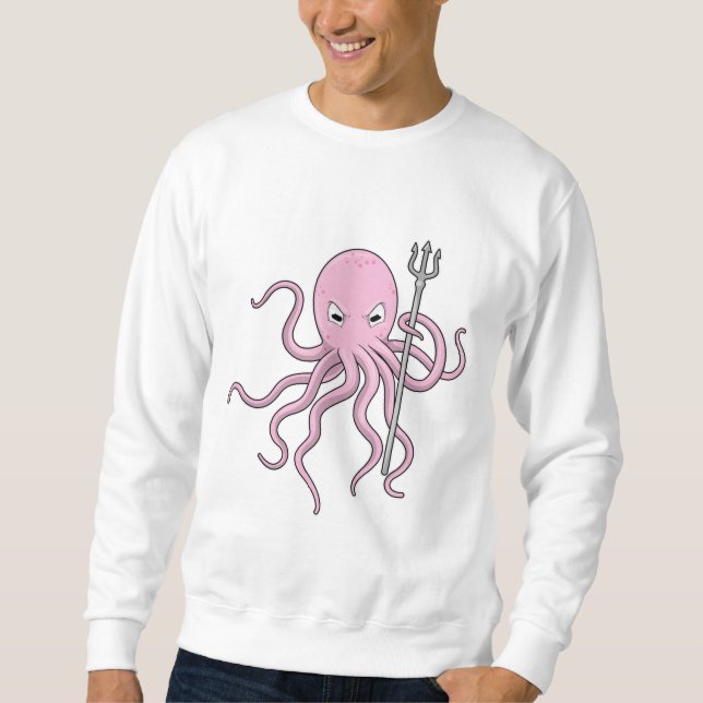 Sudadera Octopus as Wizard con Trident (Anverso)
