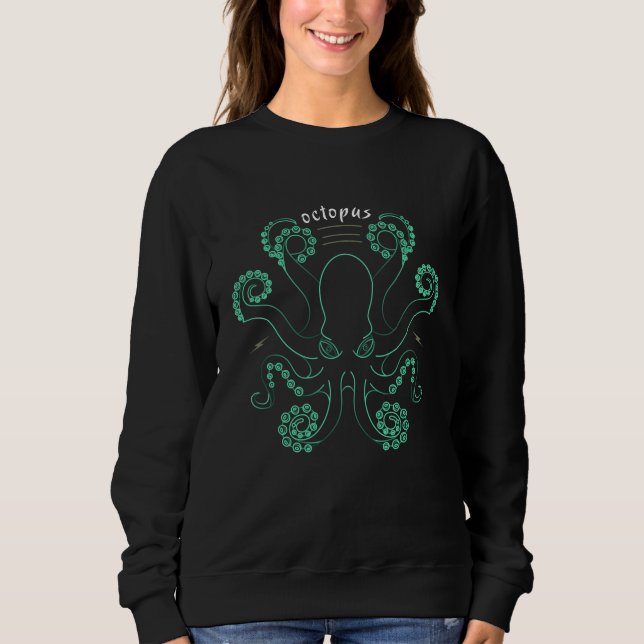 Sudadera Octopus Cephalopod Tentacles (Anverso)