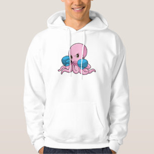 Sudadera Octopus como boxeador con guantes de boxeo