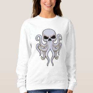 Sudadera Octopus con 8 brazos y cráneo