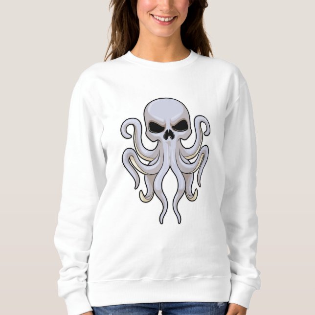 Sudadera Octopus con 8 brazos y cráneo (Anverso)