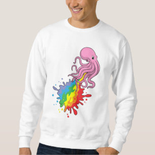 Sudadera Octopus con arcoiris