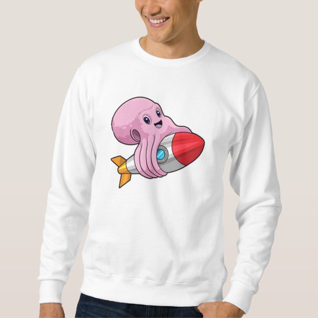 Sudadera Octopus con cohete (Anverso)
