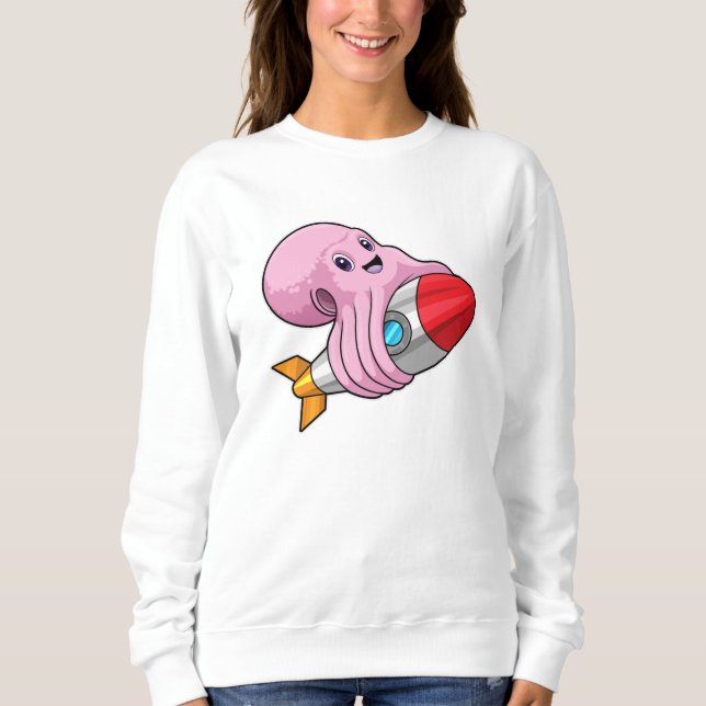 Sudadera Octopus con cohete (Anverso)