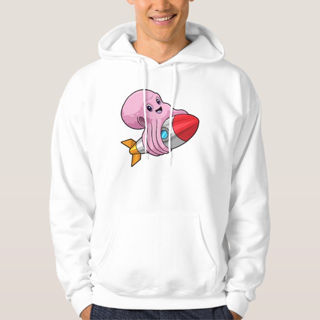 Sudadera Octopus con cohete (Anverso)