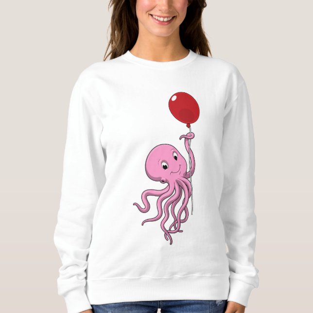 Sudadera Octopus con globo (Anverso)