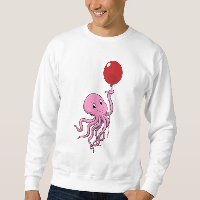 Sudadera Octopus con globo (Anverso)