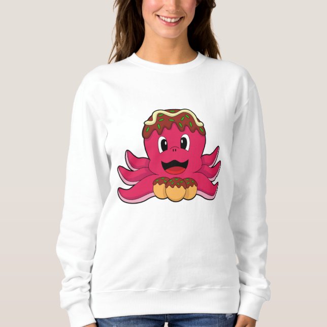 Sudadera Octopus con pastel (Anverso)