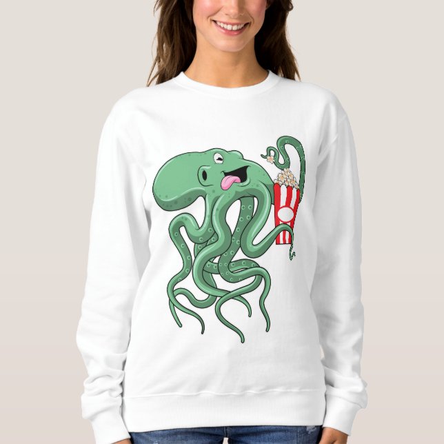 Sudadera Octopus con popcorn (Anverso)