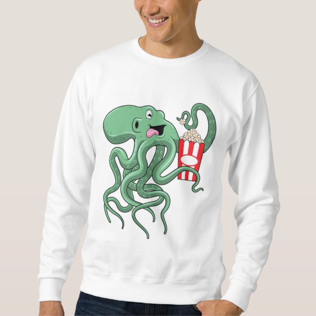 Sudadera Octopus con popcorn (Anverso)