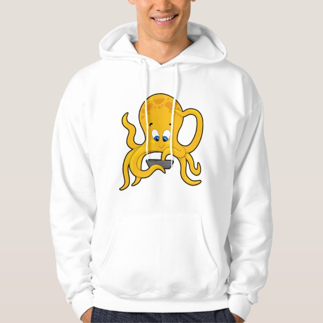 Sudadera Octopus con portátil (Anverso)
