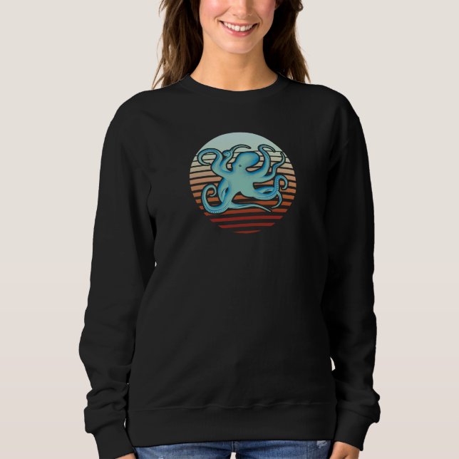 Sudadera Octopus de estilo retro de los años 70 (Anverso)