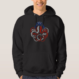 Sudadera Octopus de la bandera estadounidense