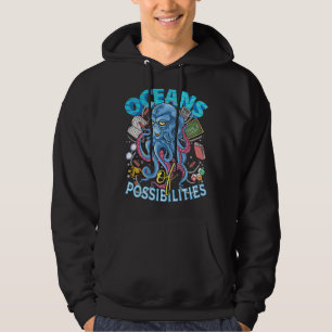 Sudadera Octopus Océanos De Posibilidades Lectura De Verano