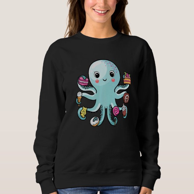 Sudadera Octopus Octopus Tentacles Marine Animals Chil (Anverso)