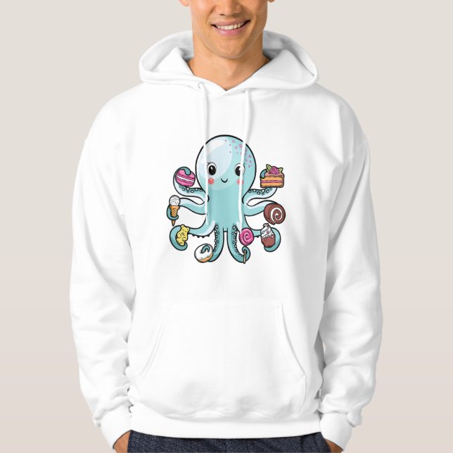 Sudadera Octopus Octopus Tentacles Marine Animals Chil (Anverso)