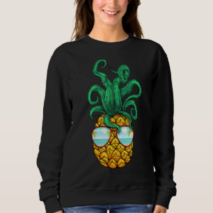 Sudadera Octopus Pineapple Tropical Fruto Vibes de verano