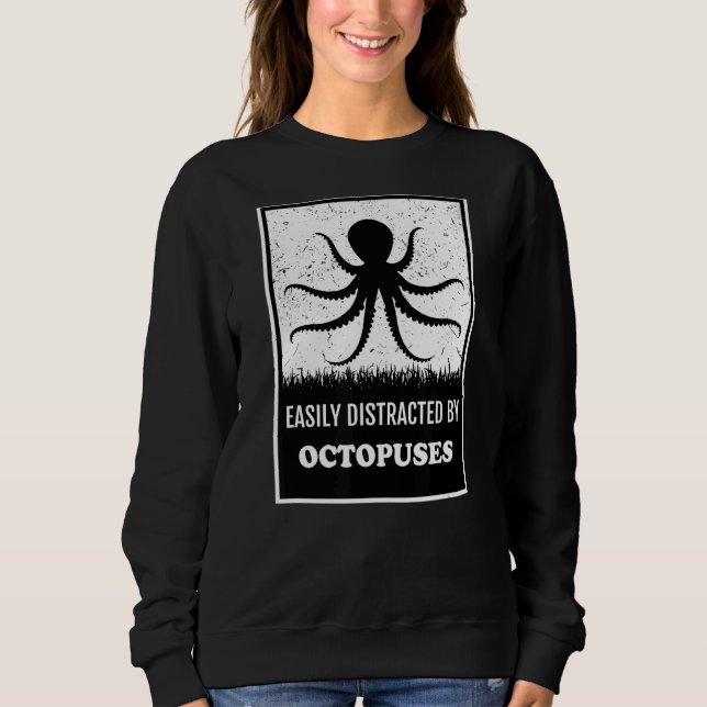 Sudadera Octopus Silhouette Style Deep Sea Animals Octopus (Anverso)