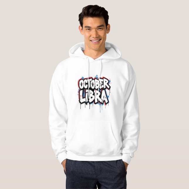 Sudadera Octubre Libra Graffiti Zodiac Hoodie (Anverso completo)