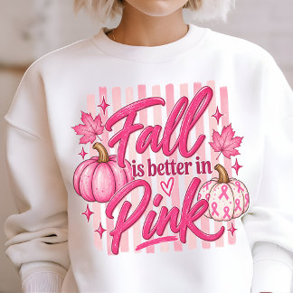 Sudadera Octubre Rosa Otoño Conciencia del Cáncer de Mama R