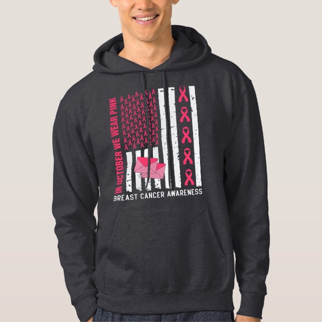 Sudadera Octubre Usamos Posta De Concienciación Sobre El Cá (Anverso)